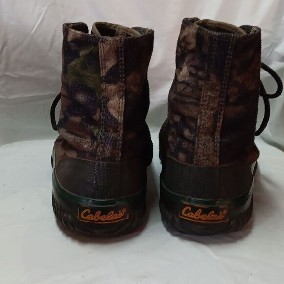 Cabela\'s Camouflage Men\'s Shank Canvas Boots Size 10 Preowned main image 13